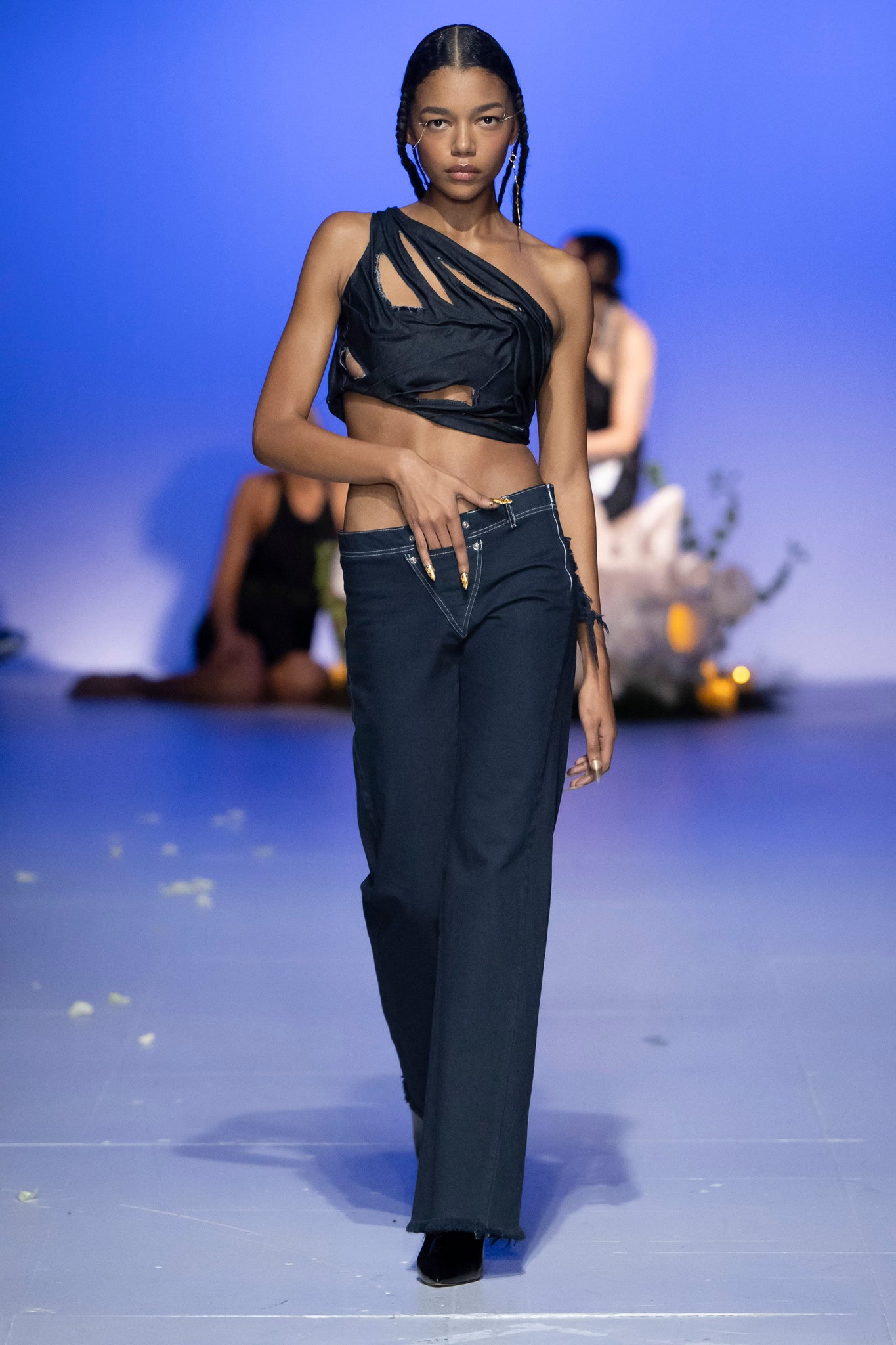 Eros Denim Crop Top
